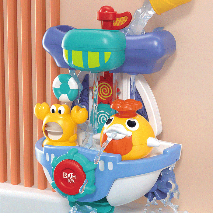Spinning Water-Spraying Bath Toy for Fun Play