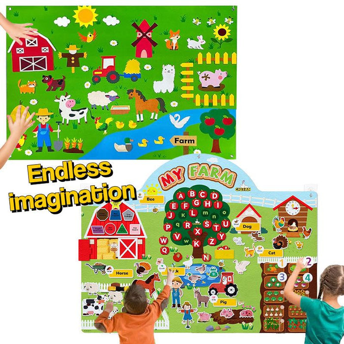 FarmPlay Velcro Learning Board Duo