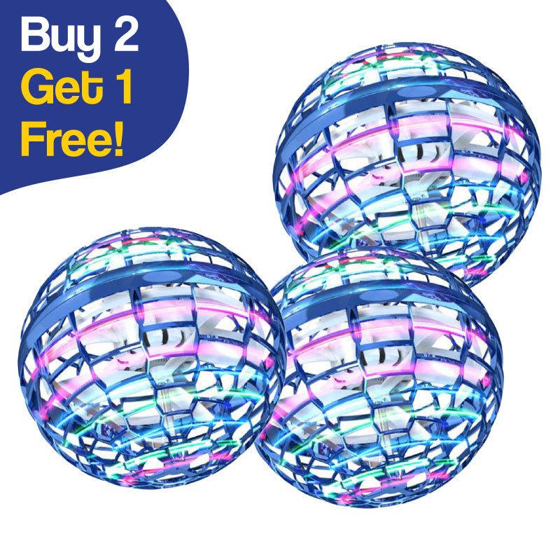 Galaxy Lights Flying Magic Orb glowing multicolor LED drone toy bundle