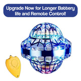 Galaxy Lights Flying Magic Orb toy with colorful LED lights and remote control for kids play