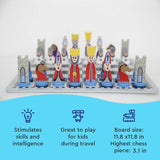 Educational Wooden Cartoon Chess Set