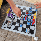Educational Wooden Cartoon Chess Set