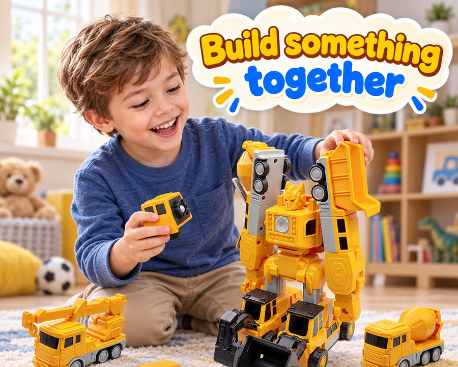 Click & Snap Magnetic Transformer Construction Set