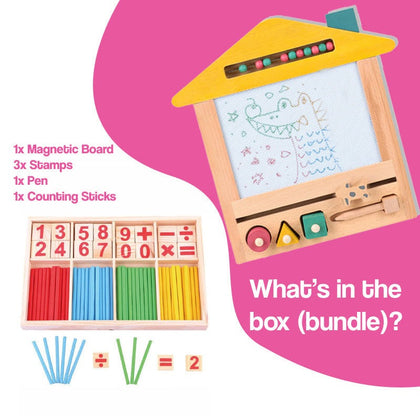 Drawing Board + Counting Sticks