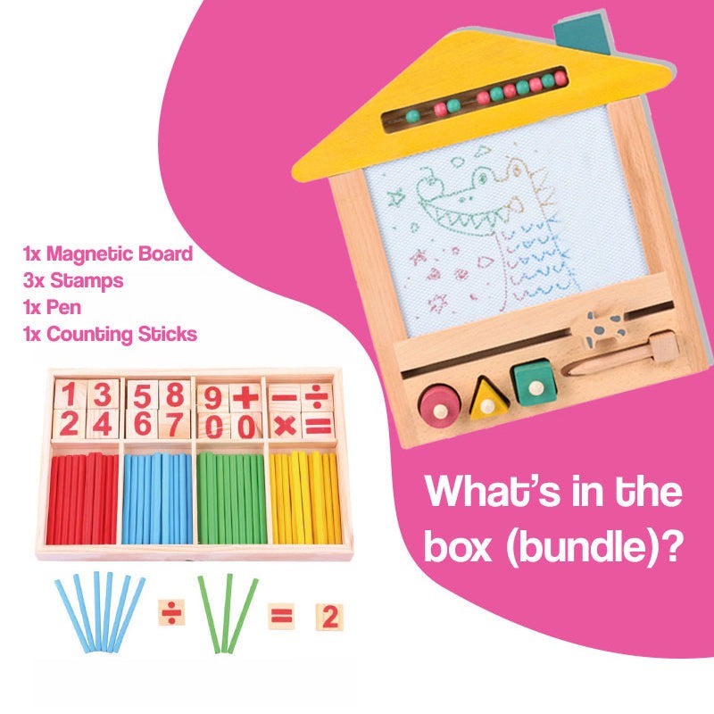 Eco-Wooden Magnetic Drawing Board (view 13)