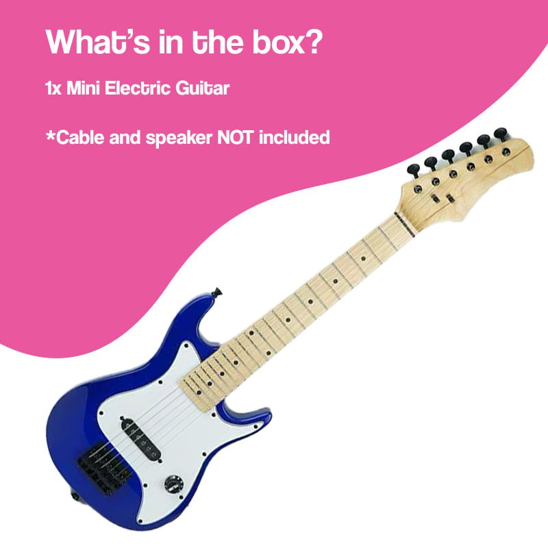 Natural Wood Mini Electric Guitar (view 9)