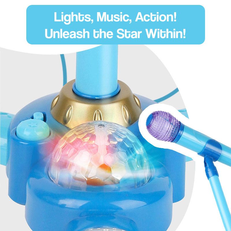 Complete Karaoke Microphone Set with LED Stand