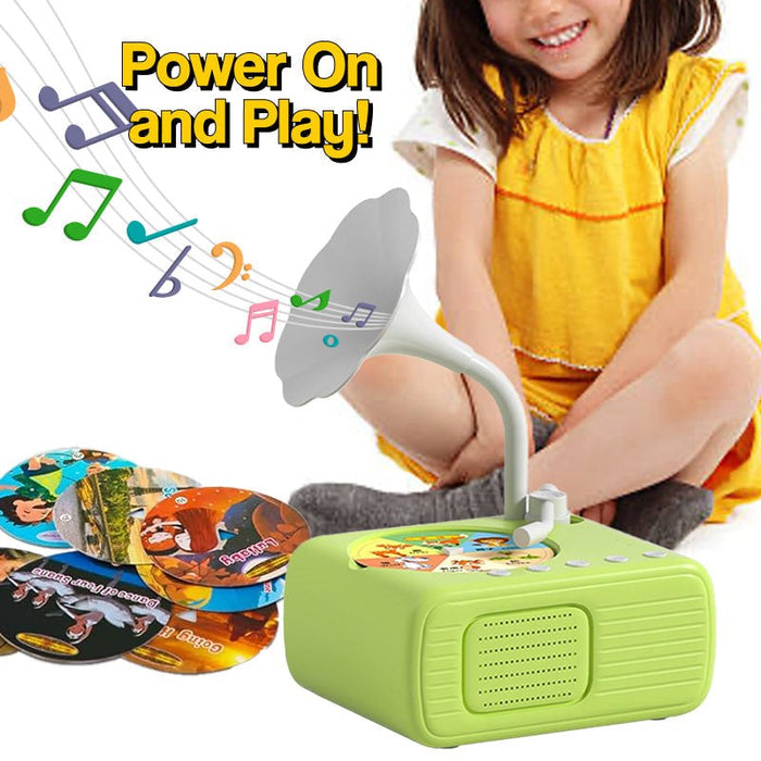Smart Mini Phonograph with 96 Vinyls + Bluetooth