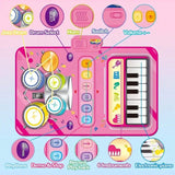 Interactive Music Maestro Non-Slip Play Mat Set with Drumsticks