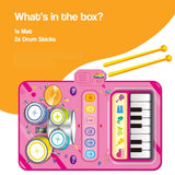 Interactive Music Maestro Non-Slip Play Mat Set with Drumsticks