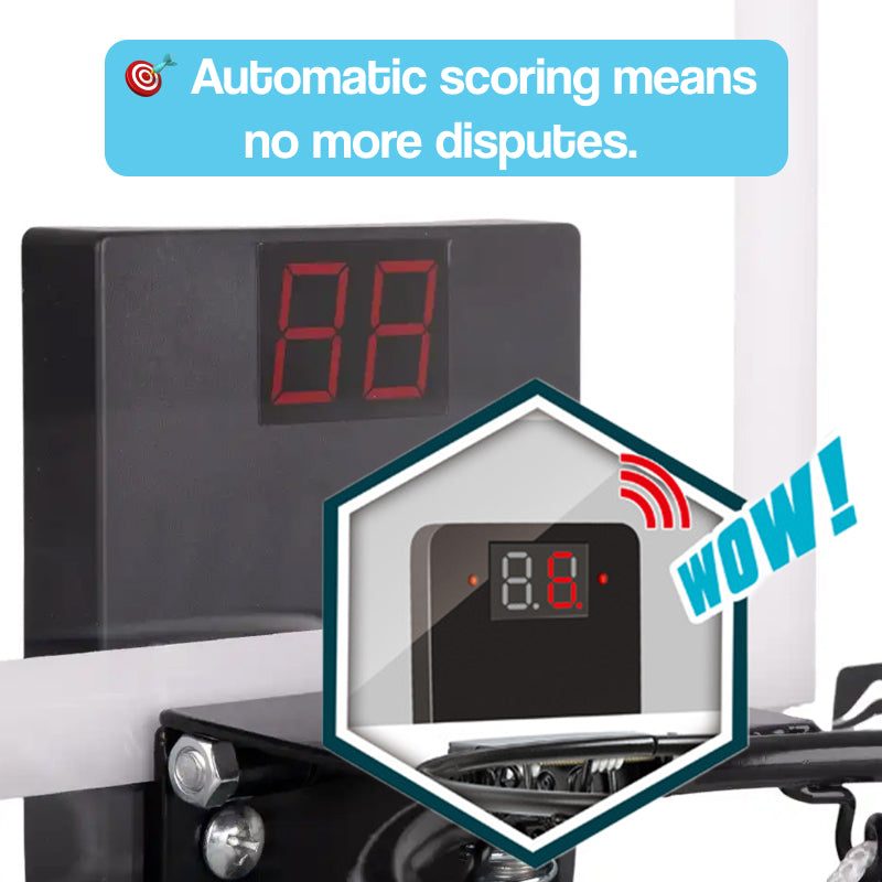 LED Pro Foldable Basketball Hoop with Digital Scoreboard