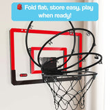 LED Pro Foldable Basketball Hoop with Digital Scoreboard