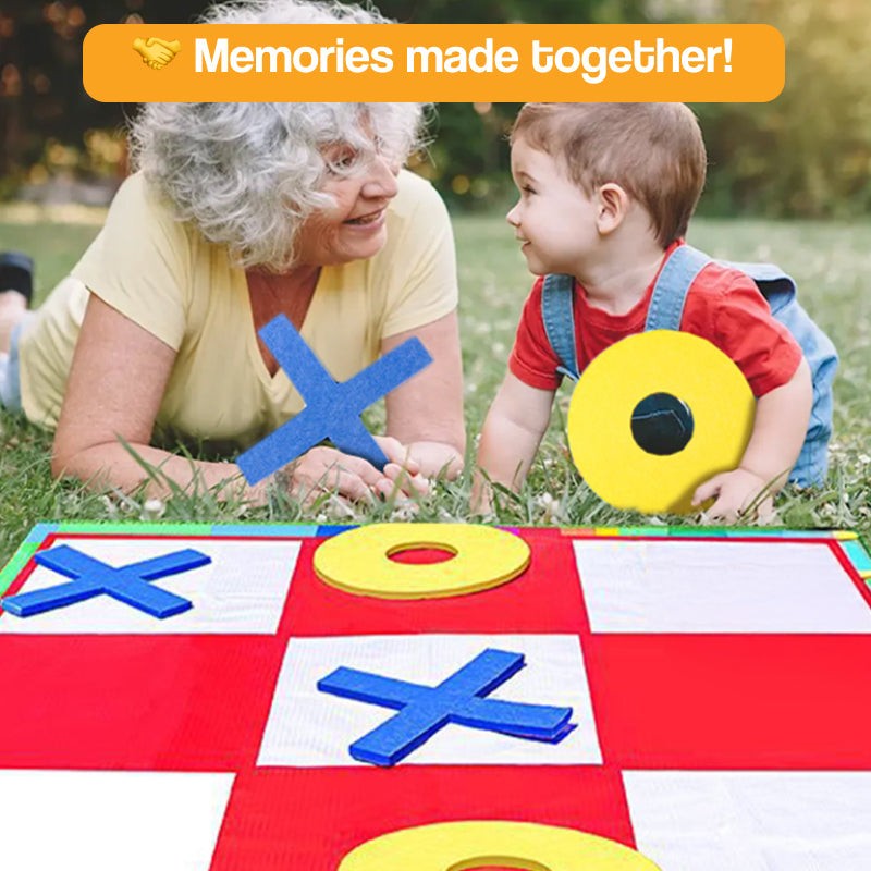 Oversized Felt Tic Tac Toe Family Game Set