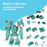 Click & Snap Magnetic Transformer Construction Set