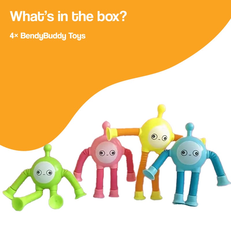 BendyBuddy Stick-Anywhere Fidget Toys
