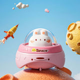 Colorful inertia flying saucer toy cars for kids made of durable plastic with fun animal designs