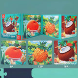 Colorful advanced magnetic puzzle book for kids featuring interactive educational themes and durable paper design