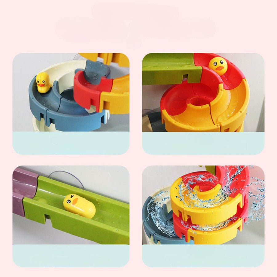 Water Play Track Sliding DIY Bath Toy Set
