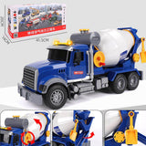 Oversized timber transport toy truck with crane and lights for kids aged 4-6