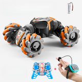 Gesture-sensing off-road drift remote control car with colorful lights and rugged tires