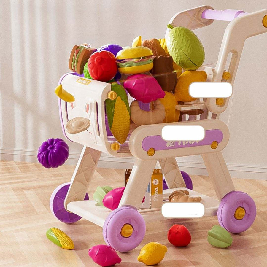 Children's Pretend Shopping Cart Toy