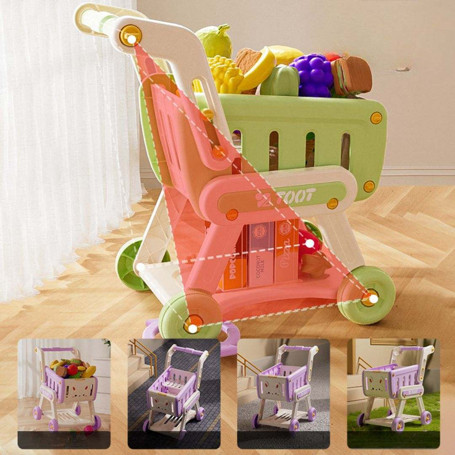 Children's Pretend Shopping Cart Toy