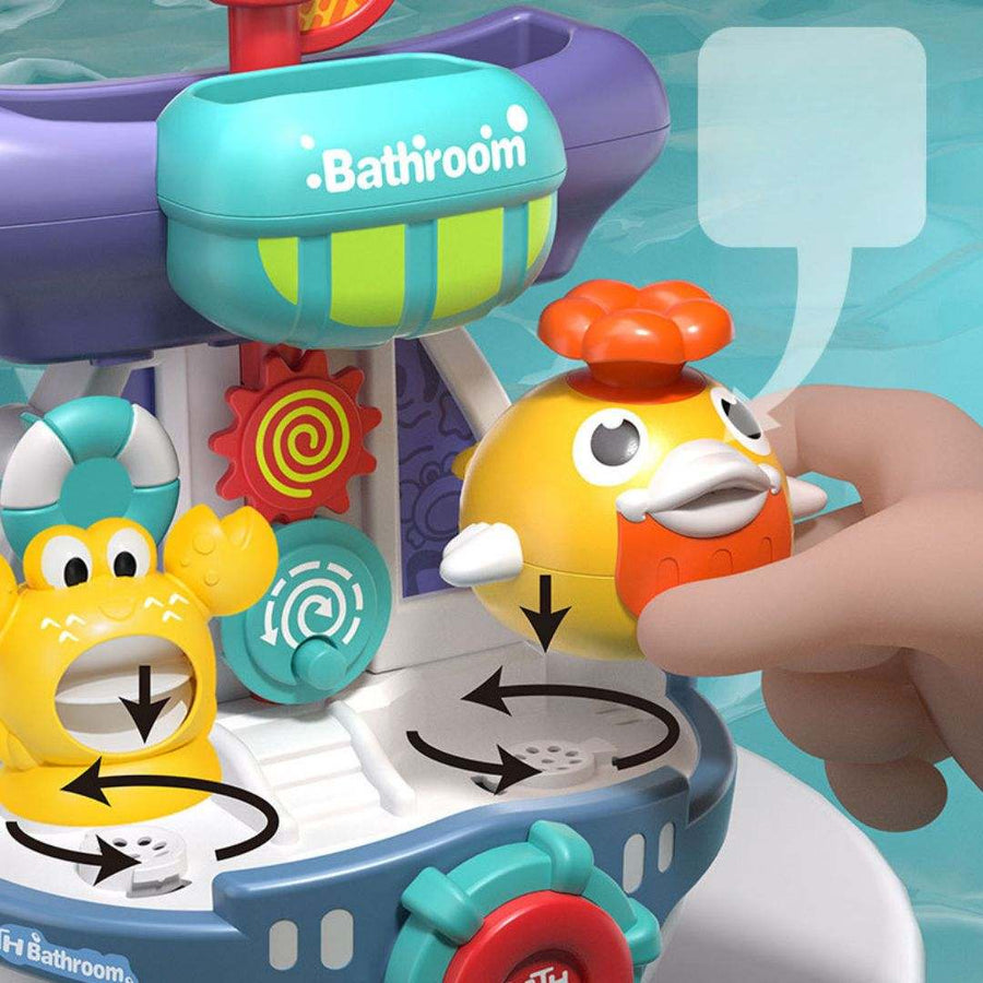 Spinning Water-Spraying Bath Toy for Fun Play