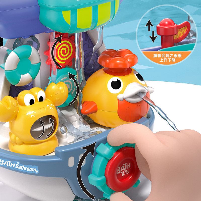 Spinning Water-Spraying Bath Toy for Fun Play