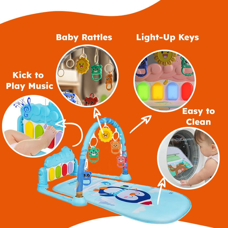 Baby Foot-Piano Fitness Rack for Newborns