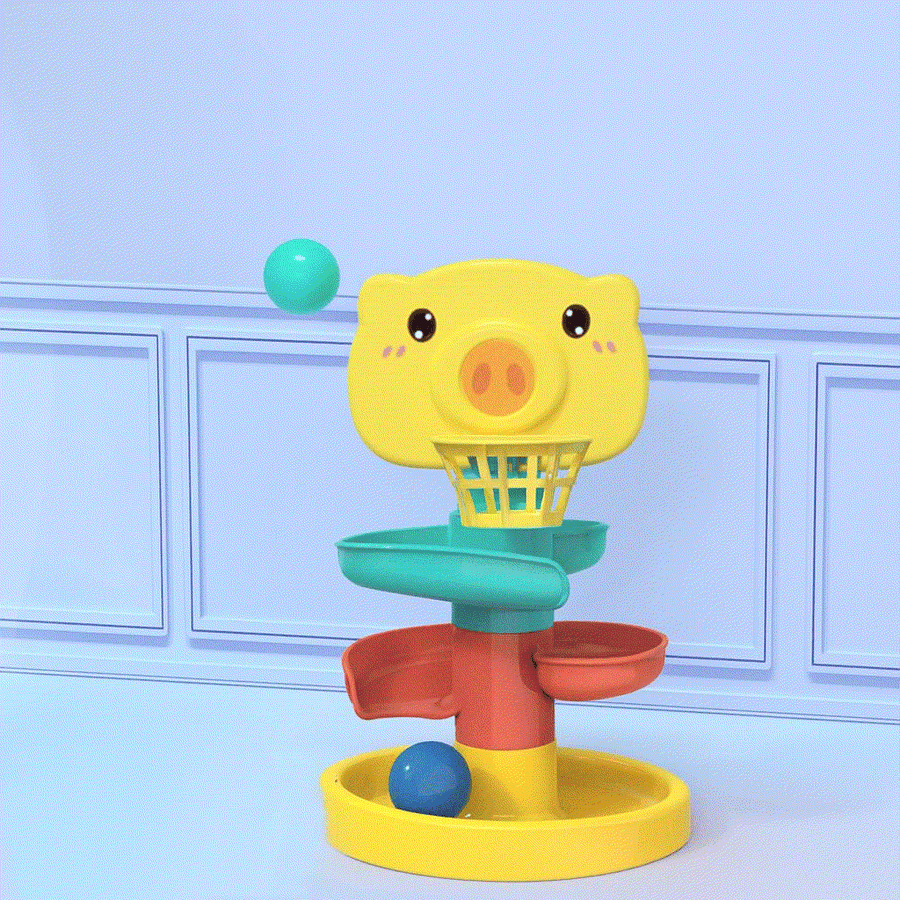 Interactive Baby Basketball Stacking Toy
