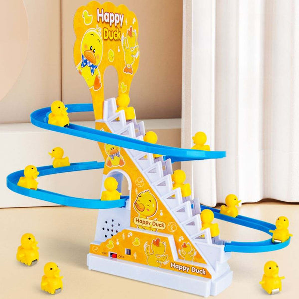 Little Duck Electric Climbing Stairs Slide Toy