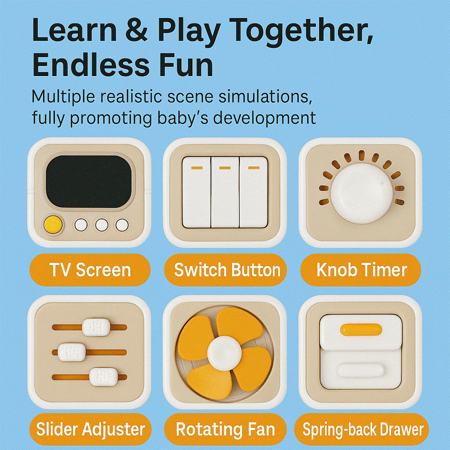 Six-Sided Magic Cube Toy for Early Education