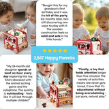 8-in-1 Wooden Montessori Busy Bus