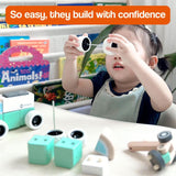 TinyBuilder Wooden Montessori Vehicle Set