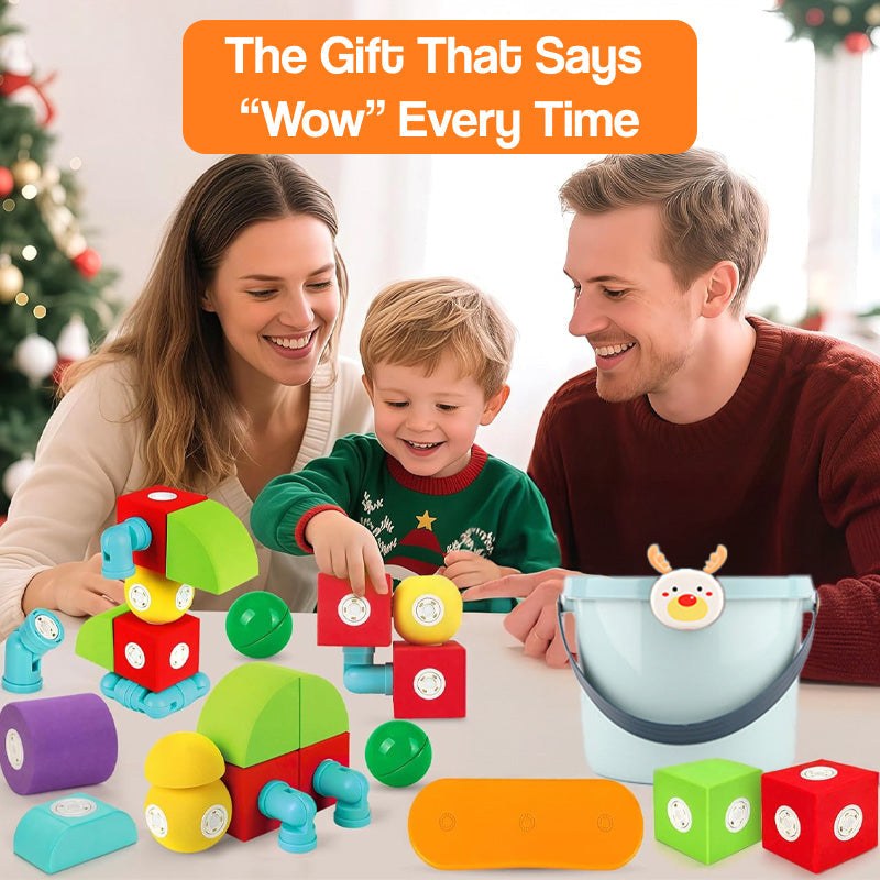 ClickBlox Soft Magnetic STEM Building Blocks