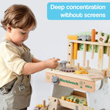 Daddy's Buddy STEM Wooden Workbench