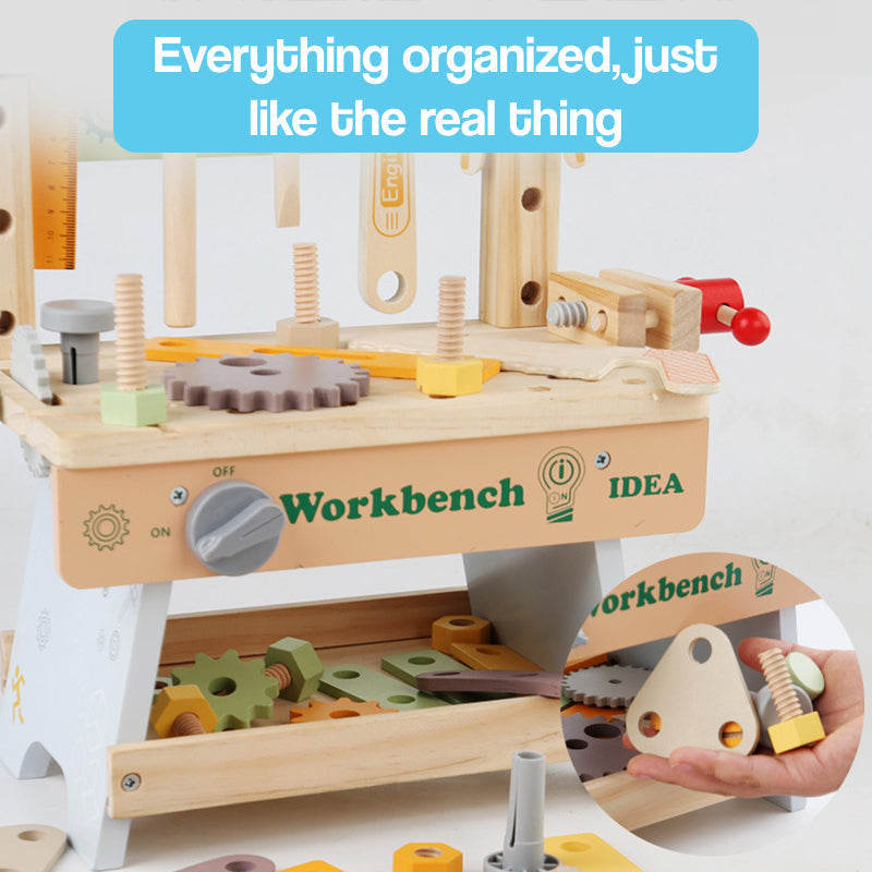 Daddy's Buddy STEM Wooden Workbench