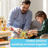 Daddy's Buddy STEM Wooden Workbench