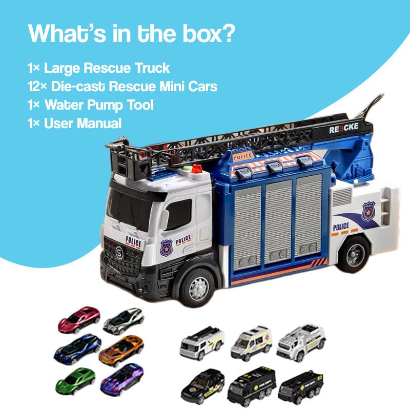 Mega Rescue Water Spray Truck Playset