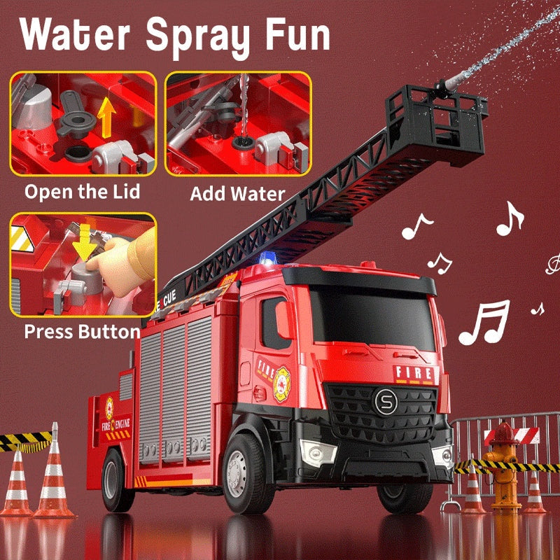 Mega Rescue Water Spray Truck Playset