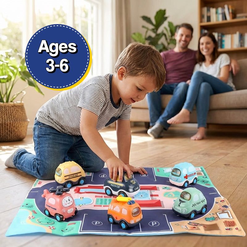 Little City Push & Go Car Set