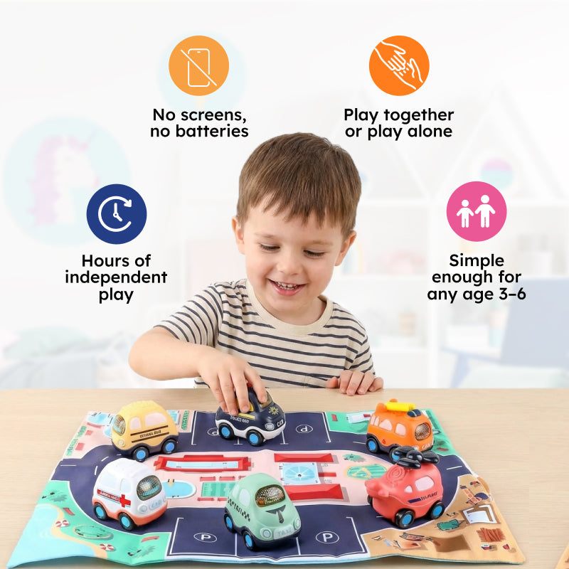 Little City Push & Go Car Set
