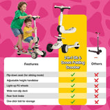 2-in-1 Sit & Scoot Folding Scooter