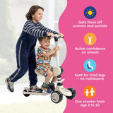 2-in-1 Sit & Scoot Folding Scooter