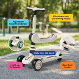 2-in-1 Sit & Scoot Folding Scooter