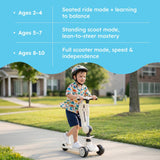 2-in-1 Sit & Scoot Folding Scooter