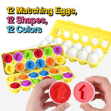 Montessori Shape & Color Matching Eggs