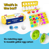 Montessori Shape & Color Matching Eggs