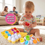 Montessori Shape & Color Matching Eggs