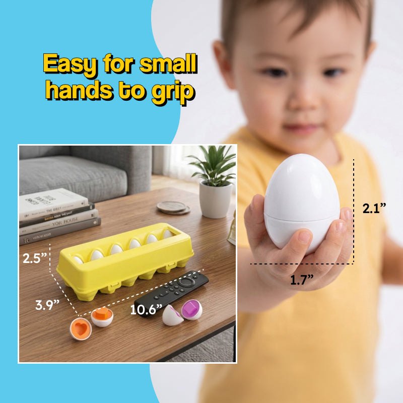 Montessori Shape & Color Matching Eggs